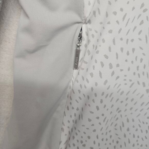 KJUS Women's Golf Sunshine Printed Jacket White and Gray Full Zip $189 - Picture 4 of 11